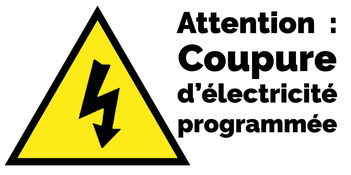 Coupures de courant pour travaux