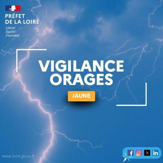 Vigilance jaune orages