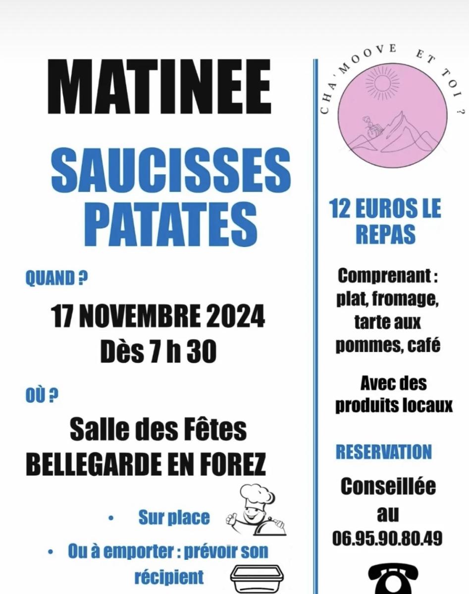 Rappel: CHA'MOOVE ET TOI? : matinée Saucisse/Patate