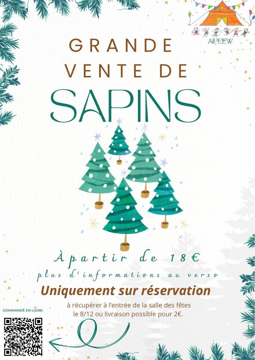 VENTE DE SAPIN PAR L'ASSOCIATION AIPEEW