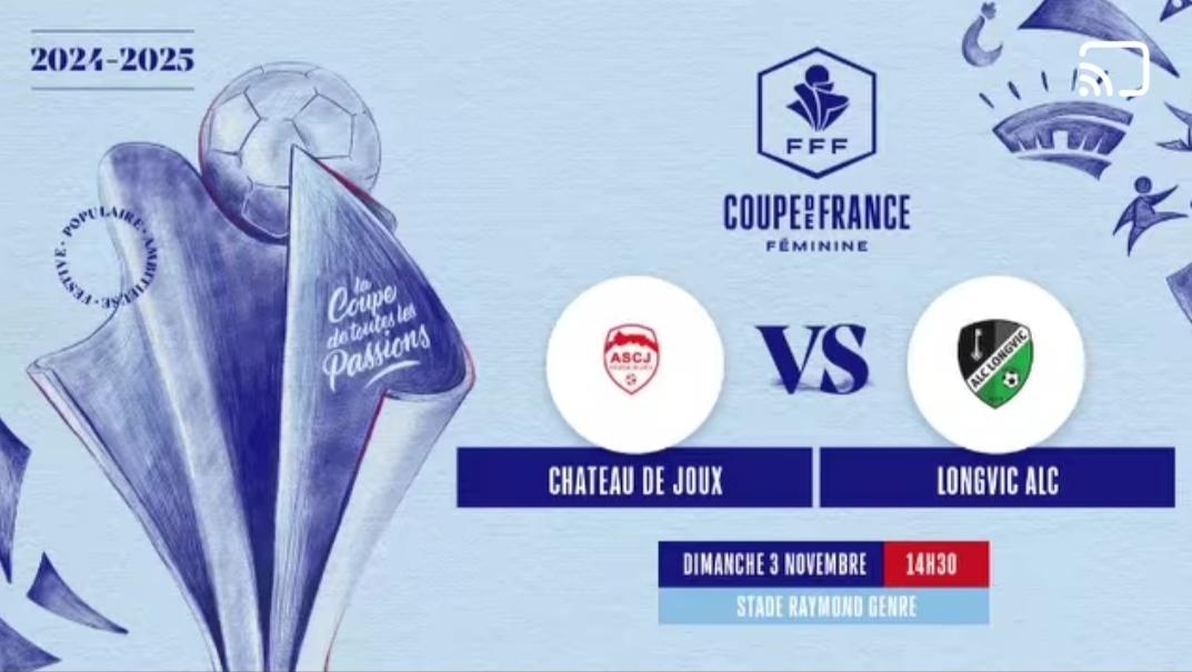 ⚽️ Tirage du 4ème tour de la Coupe de France Féminine ⚽️