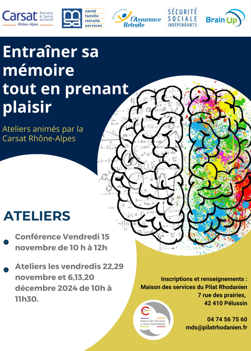 Ateliers mémoire et conférence organisés par la Carsat