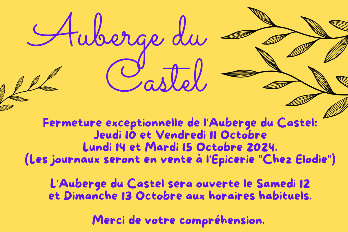 Auberge du Castel - Information