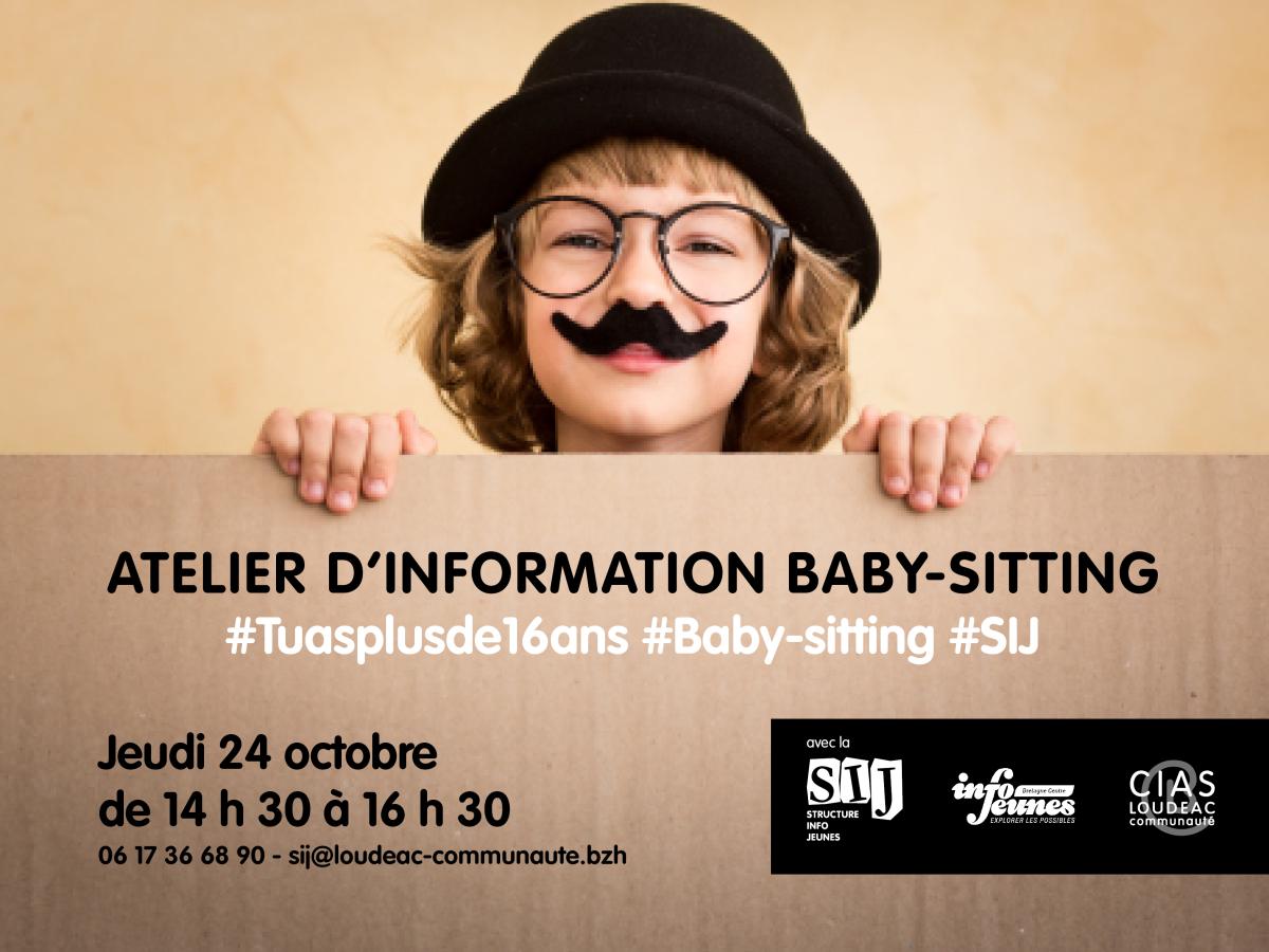 Atelier d'information baby sitting le 24 octobre