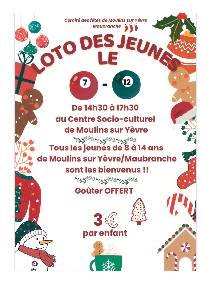 Comité des Fêtes : Loto des enfants