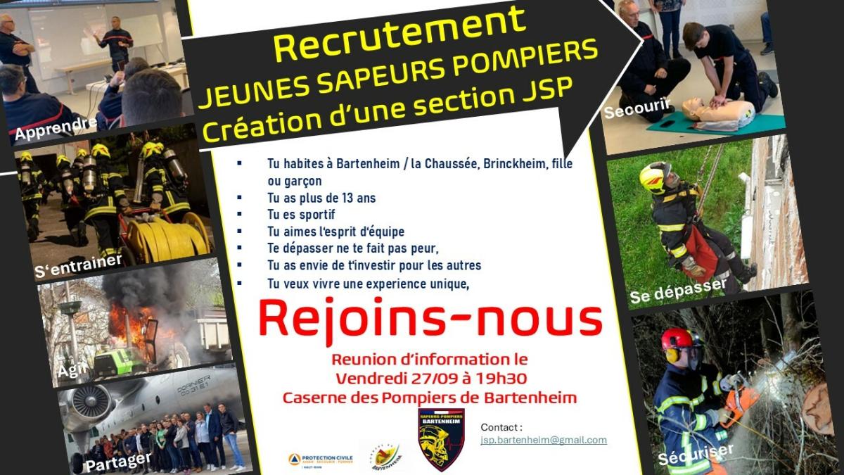 Rappel Réunion d'information section JSP (1/1)