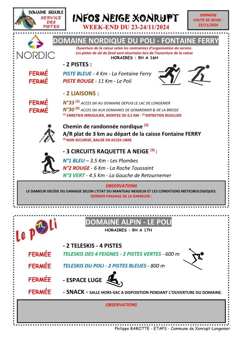 Info neige 🎿