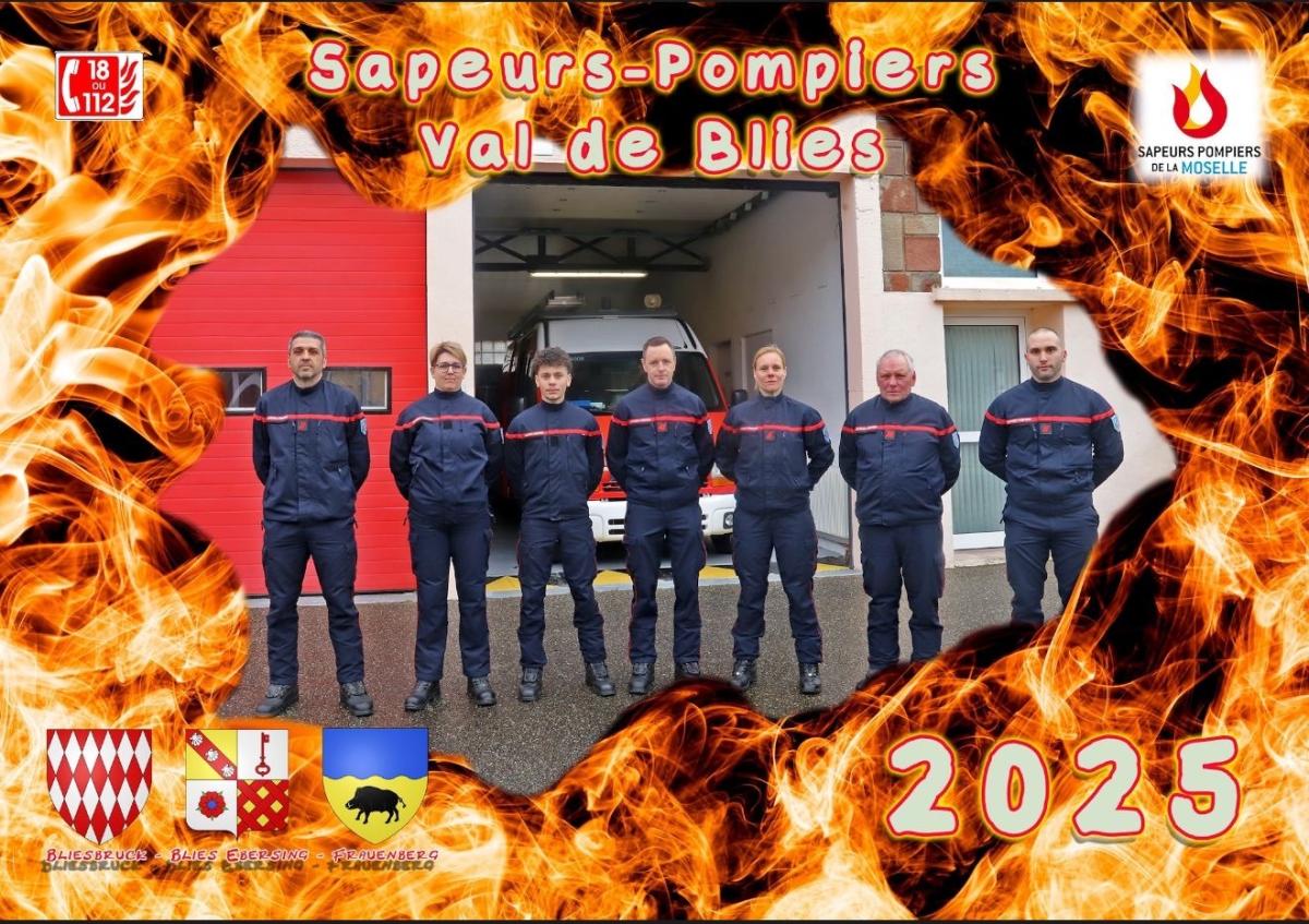 CALENDRIER SAPEURS POMPIERS 2025