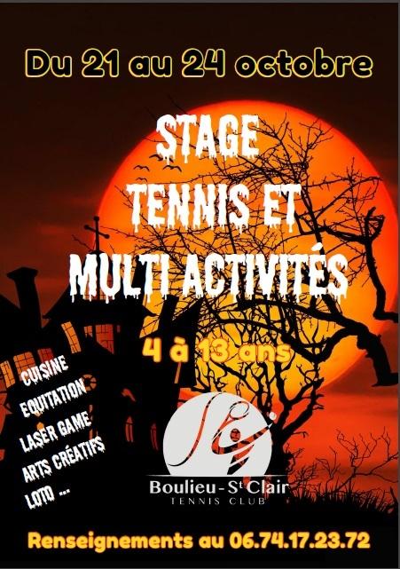 stage tennis multi-activités 8/13 ans