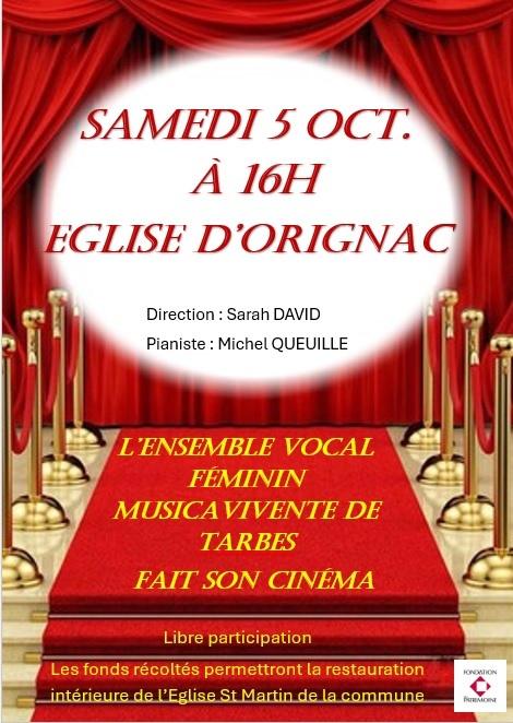 INFO CONCERT EGLISE D'ORIGNAC