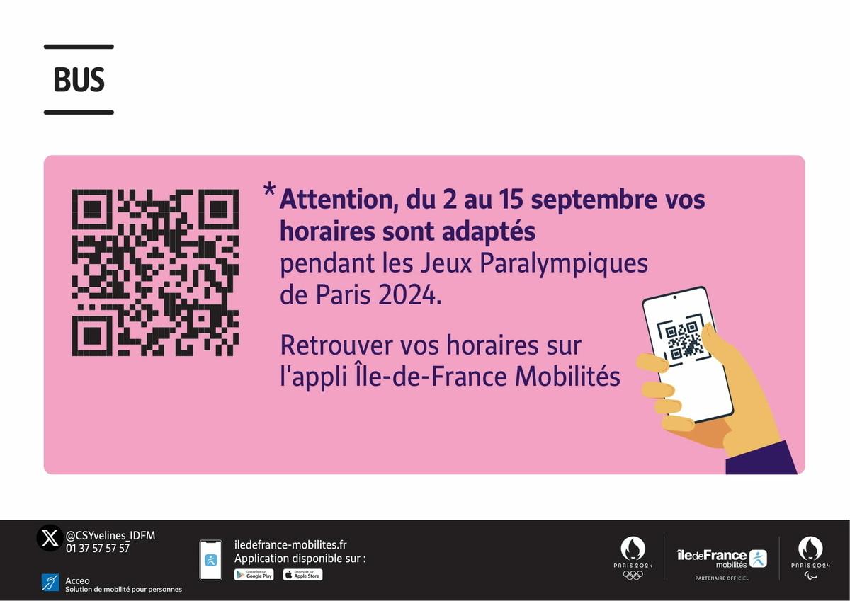 Ile-de-F Mobilités- Transdev- Info offre Jeux Paralympiques