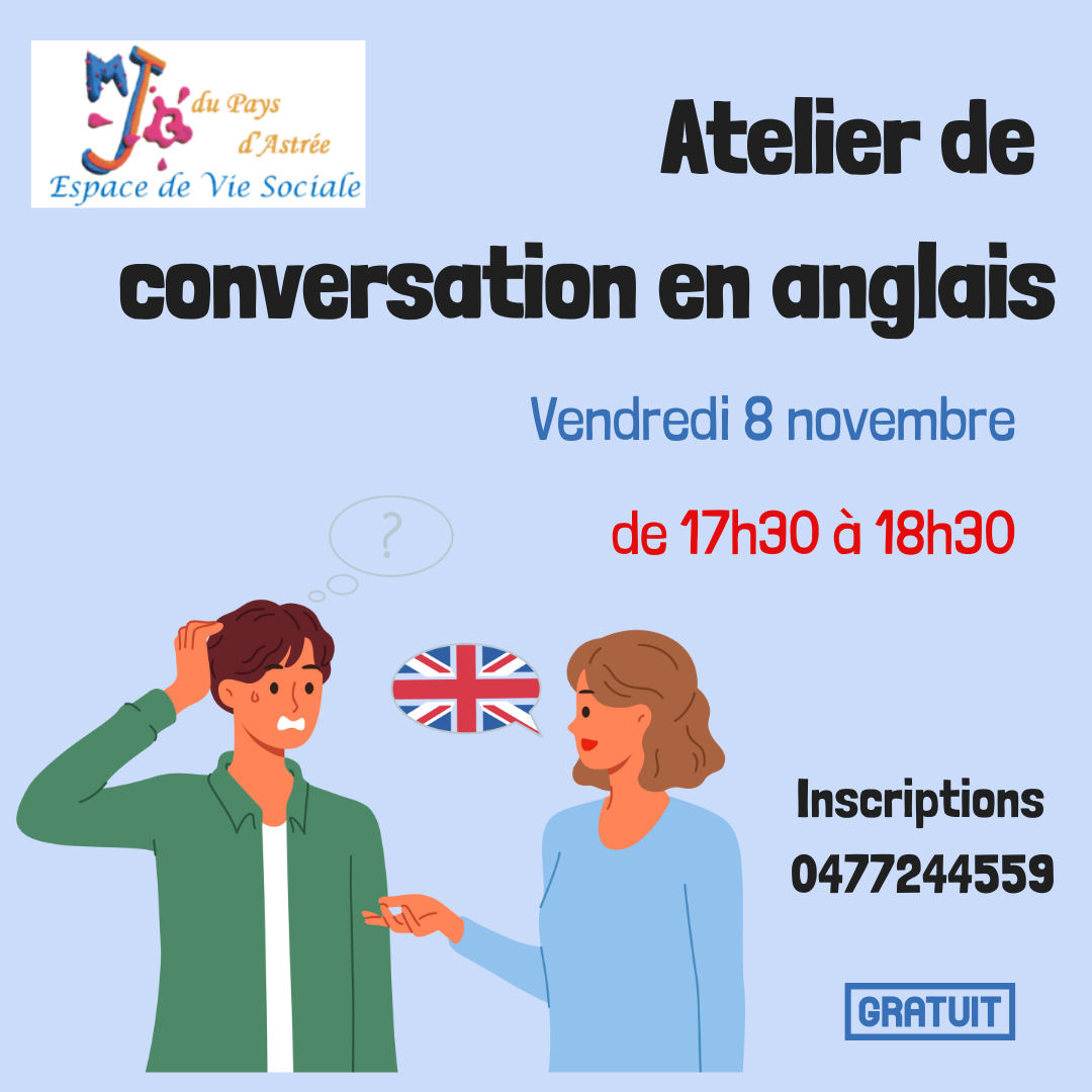 Atelier de conversation en anglais MJC BOEN