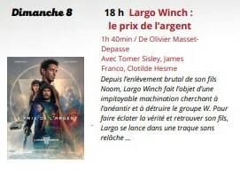 CINEMA le dimanche 8 septembre à 18 heures (1/1)