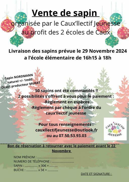 ECOLES : vente de sapins de Noël, hâtez-vous