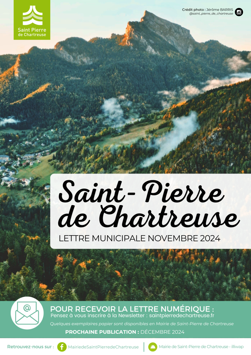 [INFO] LETTRE MUNICIPALE - NOVEMBRE 2024 EST DISPONIBLE !