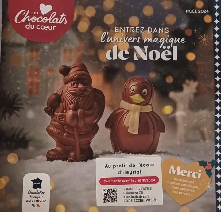 CHOCOLATS DE NOËL / APE d’Heyriat