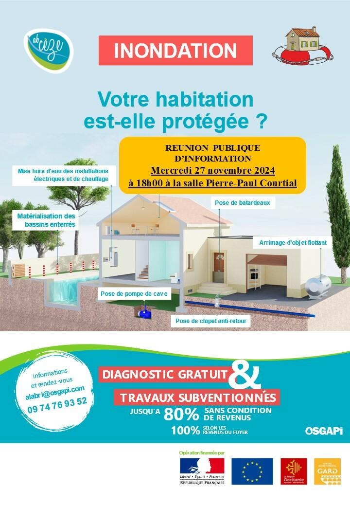 Réunion publique le 27 novembre 2024 à 18H