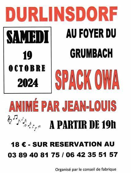 SOIREE SPACK-OWA du 19 octobre