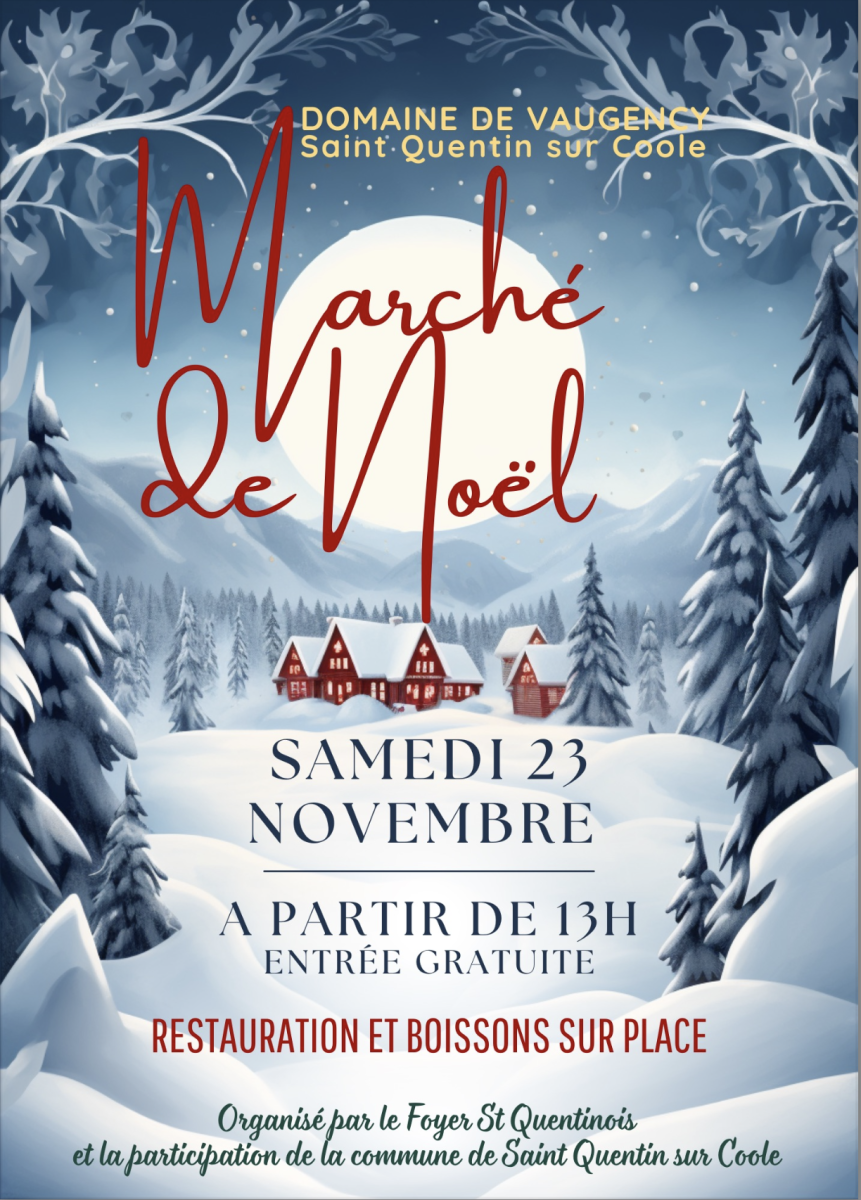 🎄 **Marché de Noël de Saint Quentin sur Coole** 🎄