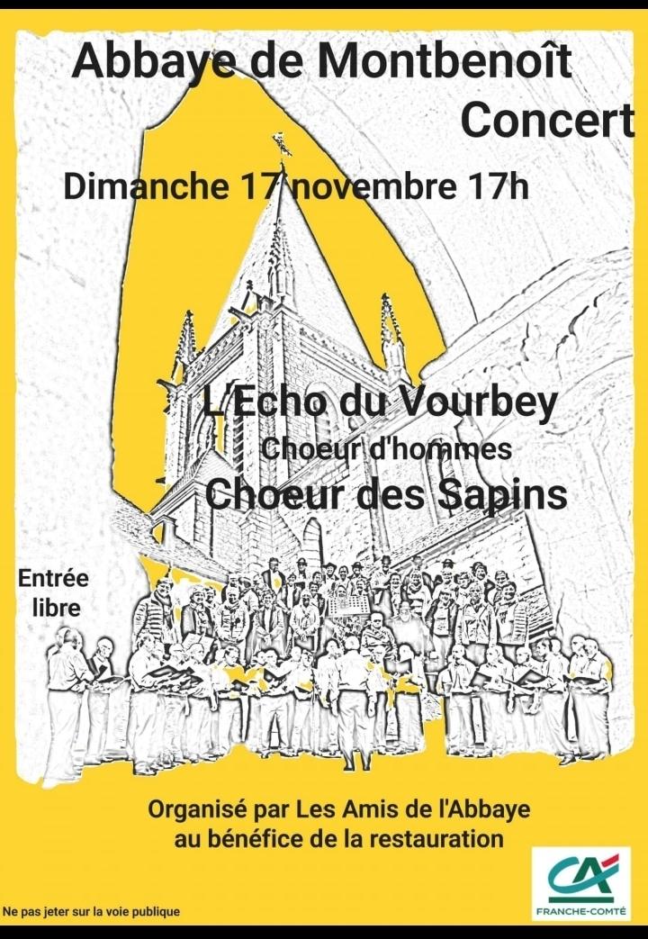 Concert à l'Abbaye de Montbenoît