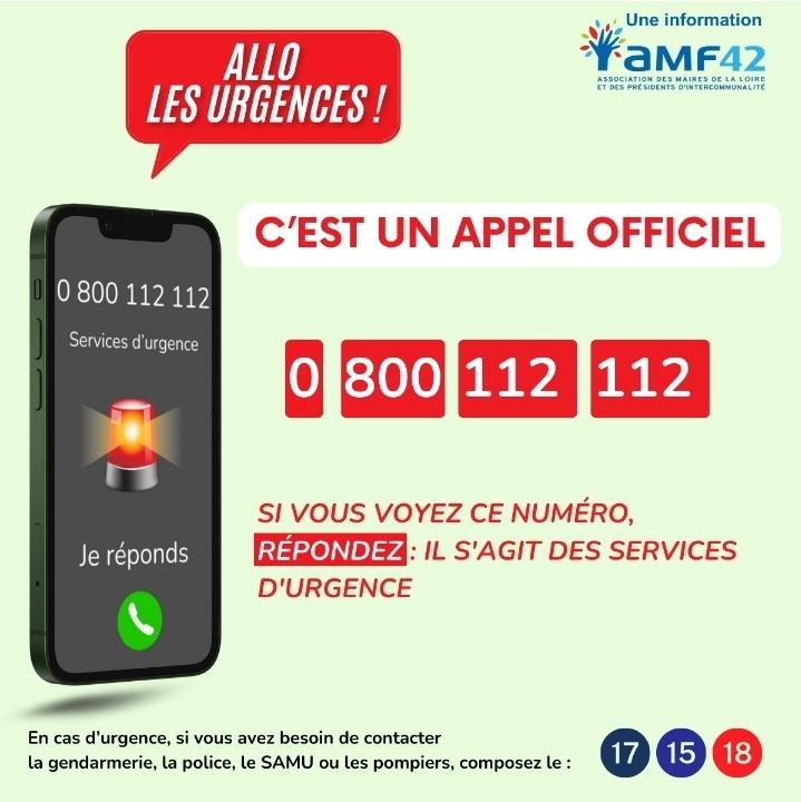 INFO IMPORTANTE - Appel des plateformes d'urgences