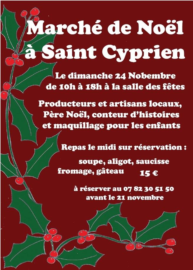 Marché de Noël à St Cyprien