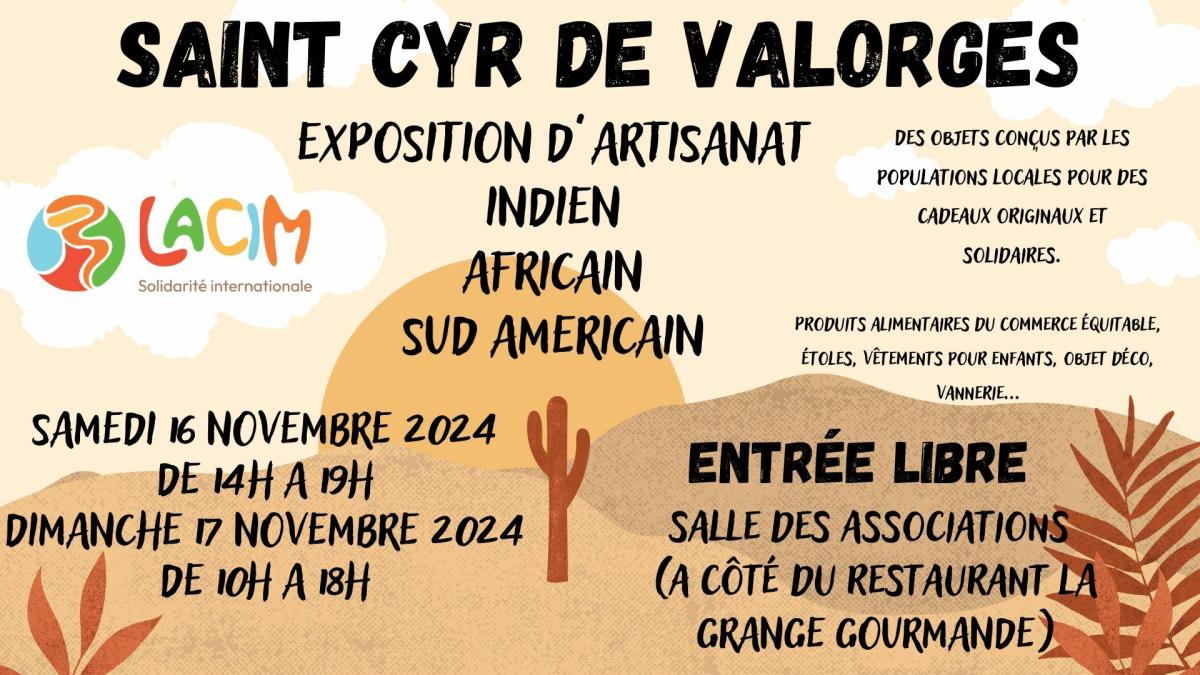 Exposition d'artisanat à Saint Cyr de Valorges