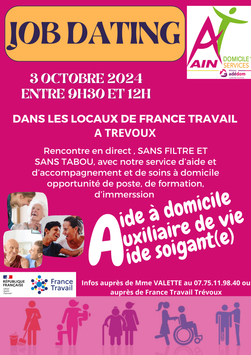 AIN DOMICILE SERVICES RECRUTE (1/1)