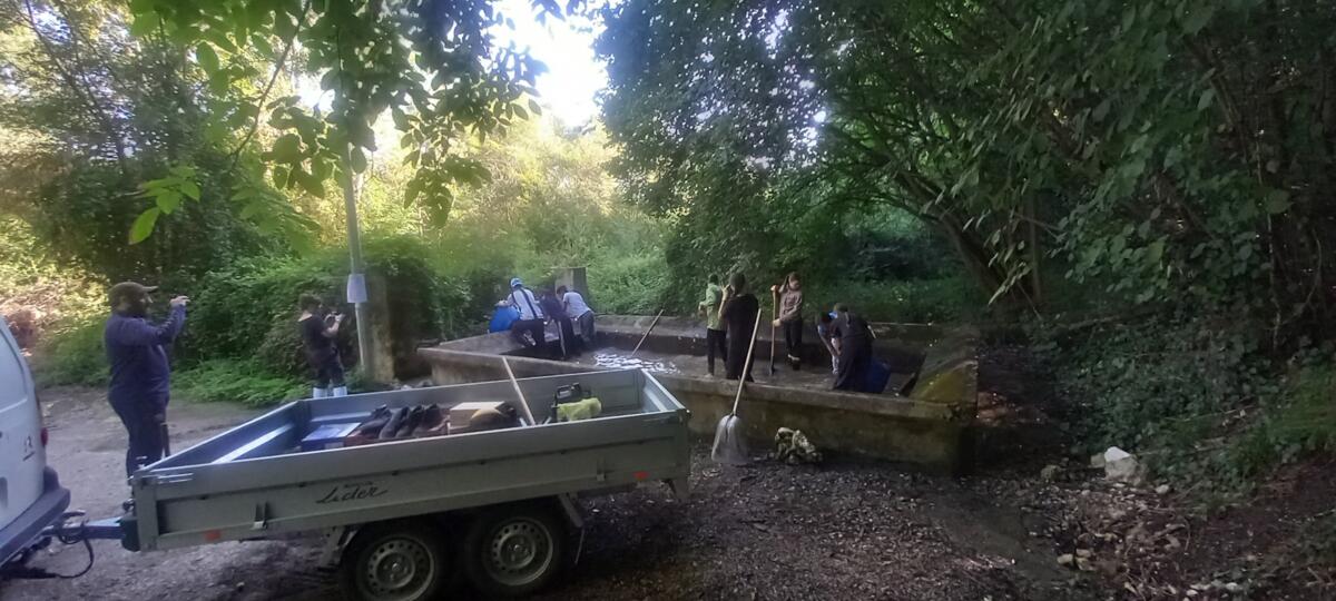 Chantier Jeunes: fontaine et lavoir