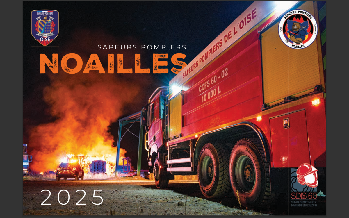 Vente des calendriers des sapeurs pompiers de Noailles