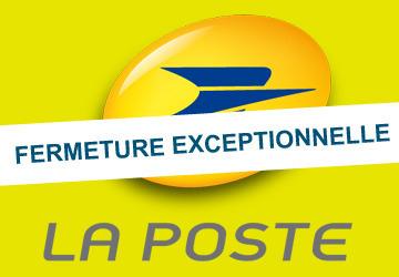 Fermeture exceptionnelle de l'agence postale : novembre