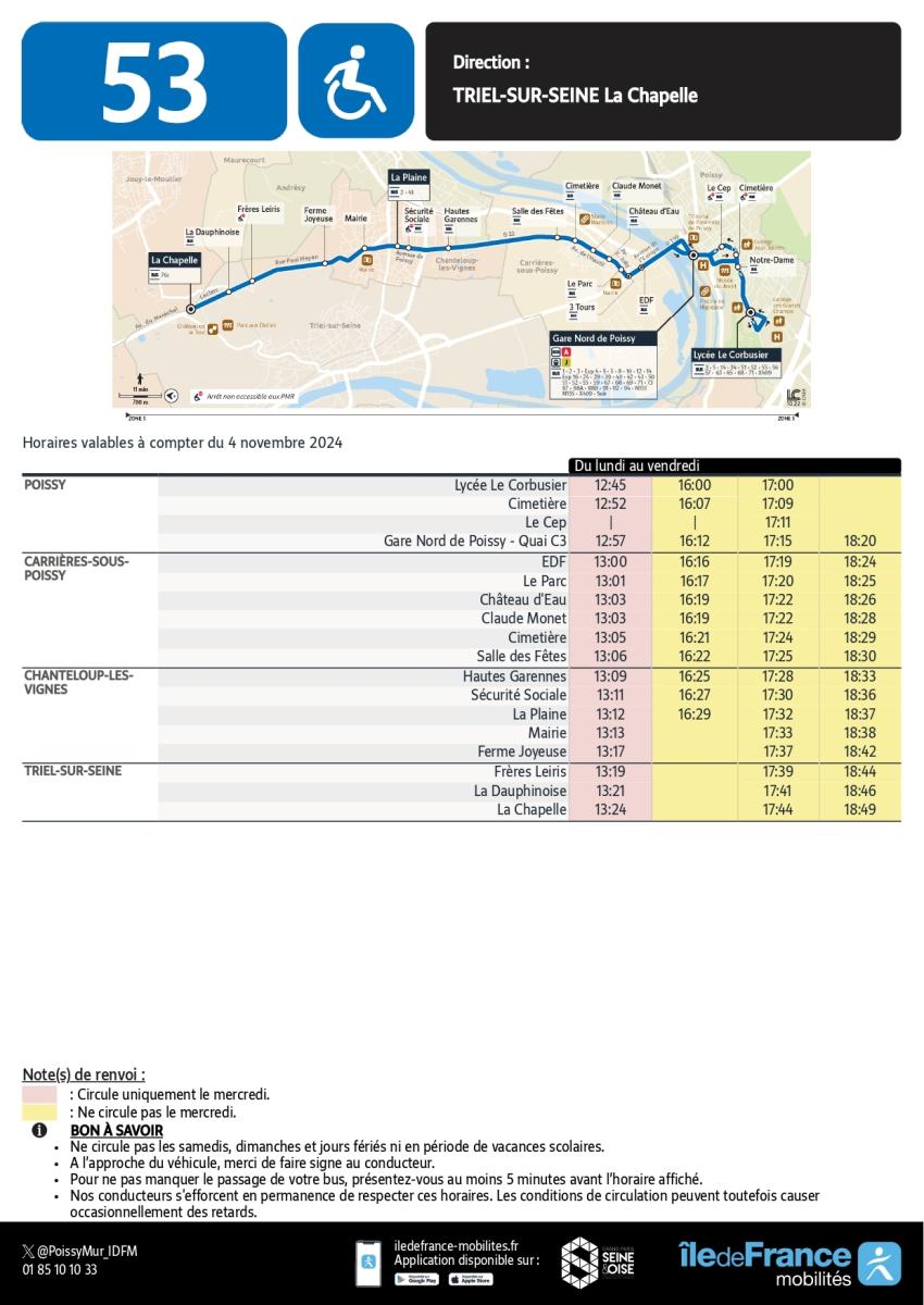 [Mobilité] Modification des horaires de la ligne 53 🚌