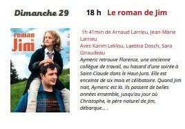 CINEMA le dimanche 29 septembre à 18 heures (1/1)