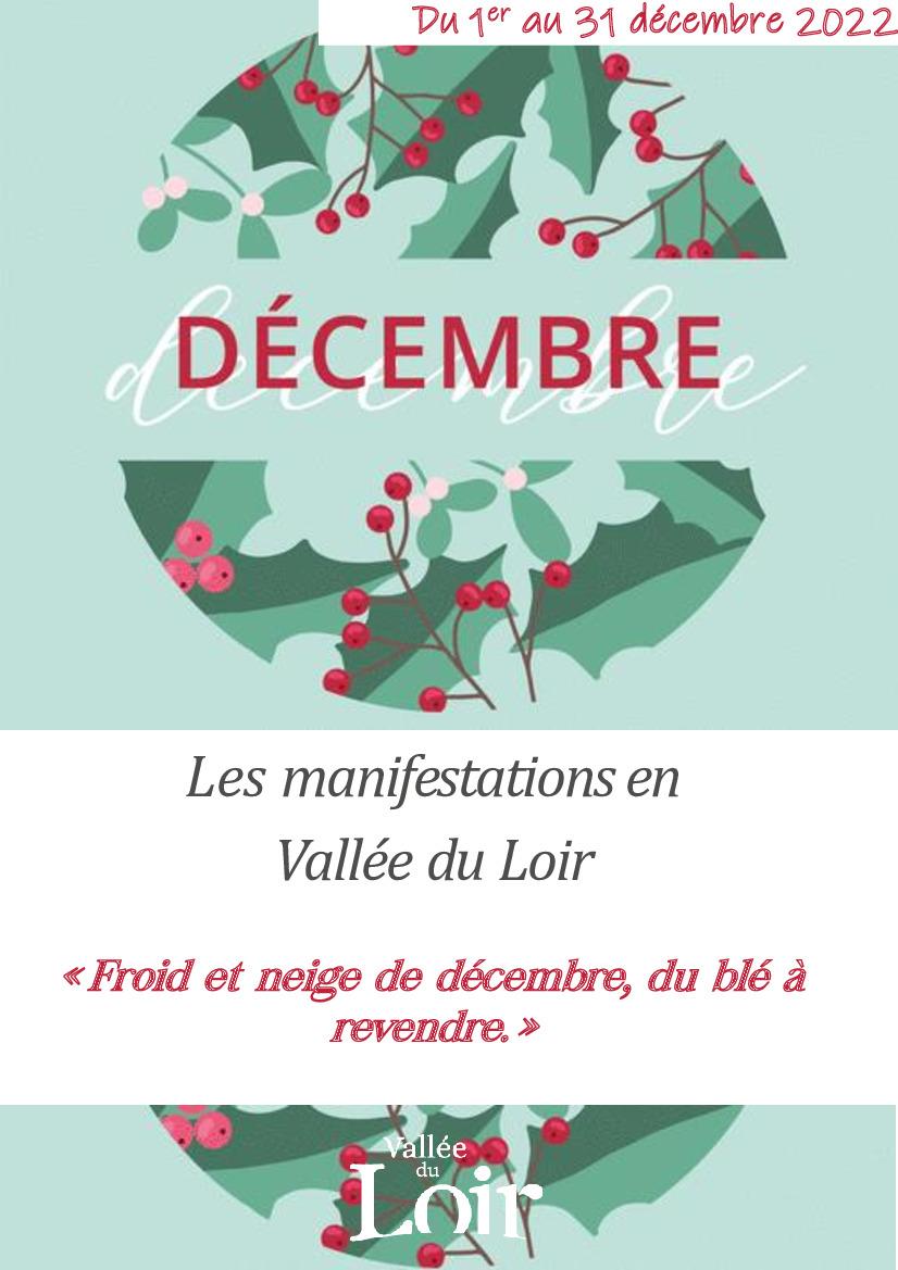Le mensuel de décembre des manifestations en Vallée du Loir