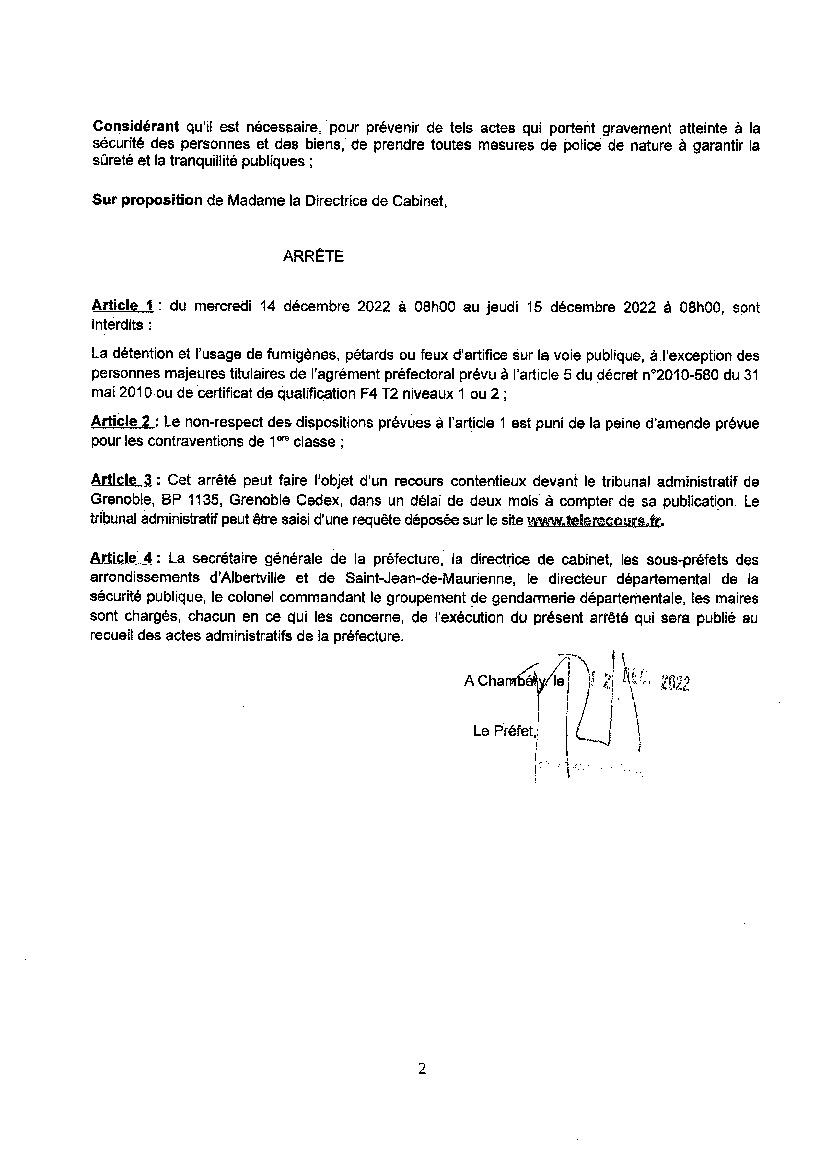 News Arrete Prefectoral Interdiction Des Tirs De Feux D Artifice Mairie De Pugny Chatenod