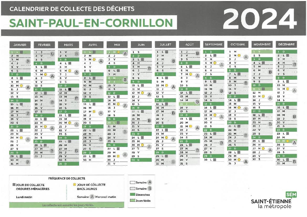 Calendrier des déchets - Commune de Kopstal