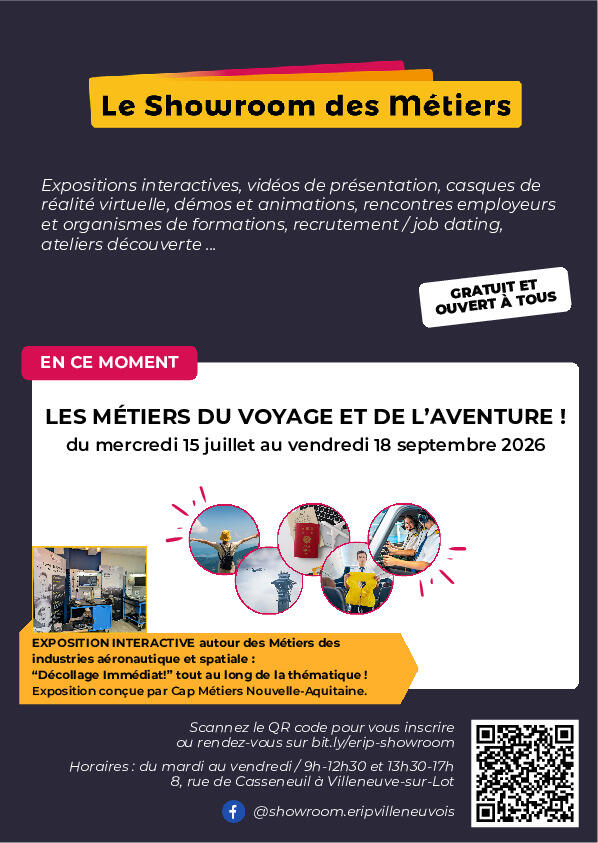 Showroom des métiers - Voyage et aventure