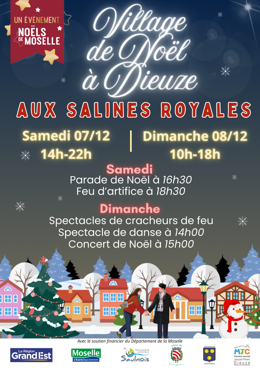 Village de Noël à Dieuze samedi 7 et dimanche 8 décembre 🎅