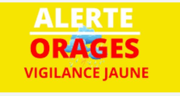 Vigilance Jaune « Orages »