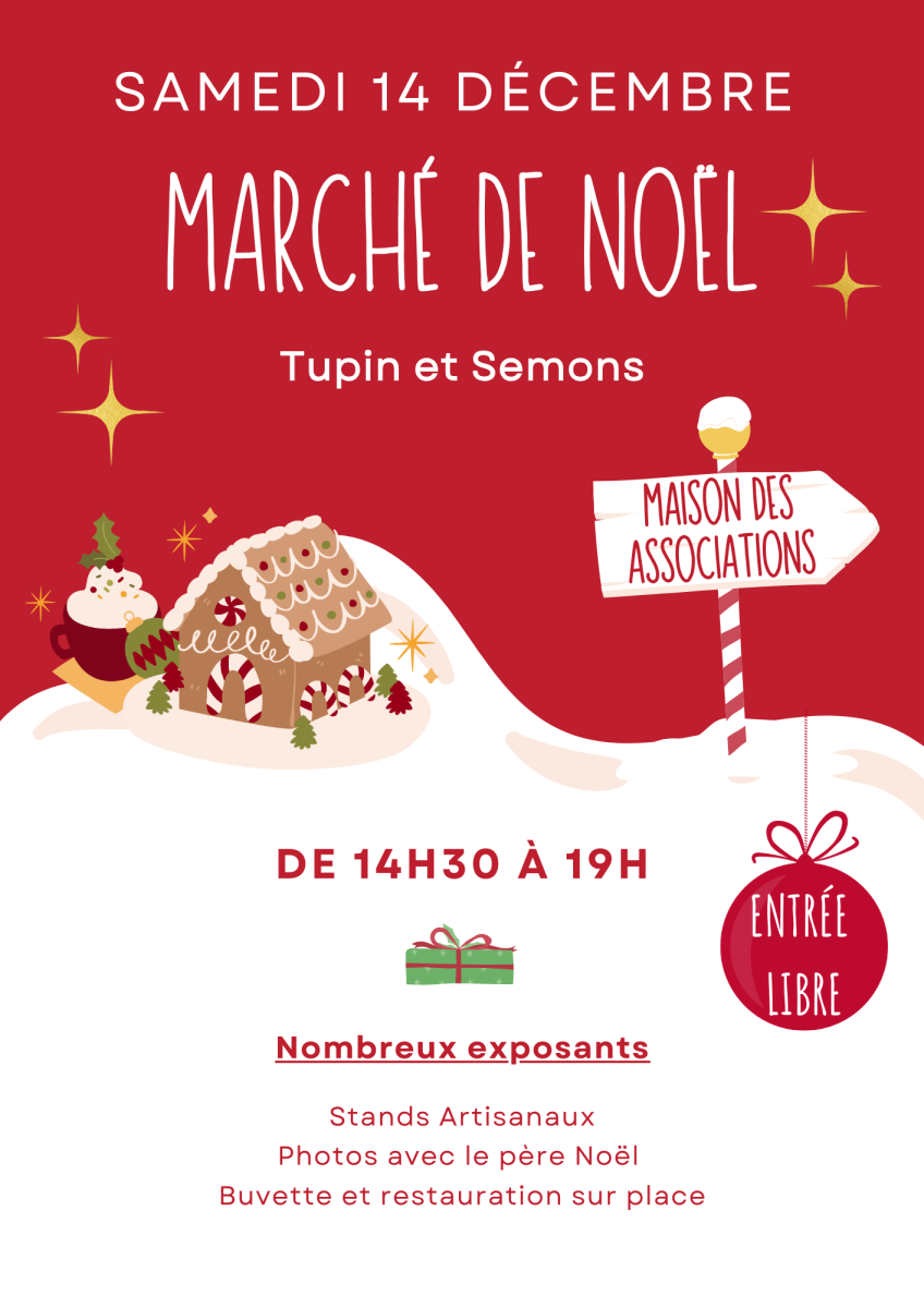 Marché de Noël à Tupin et Semons !