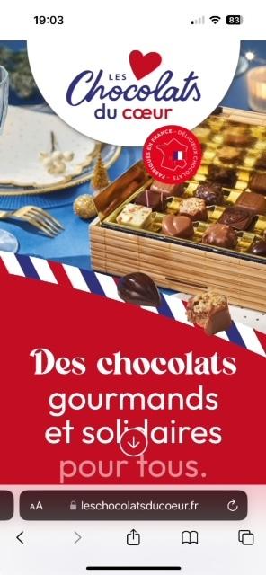 ❤ chocolats du cœur pour l'école de notre village ❤