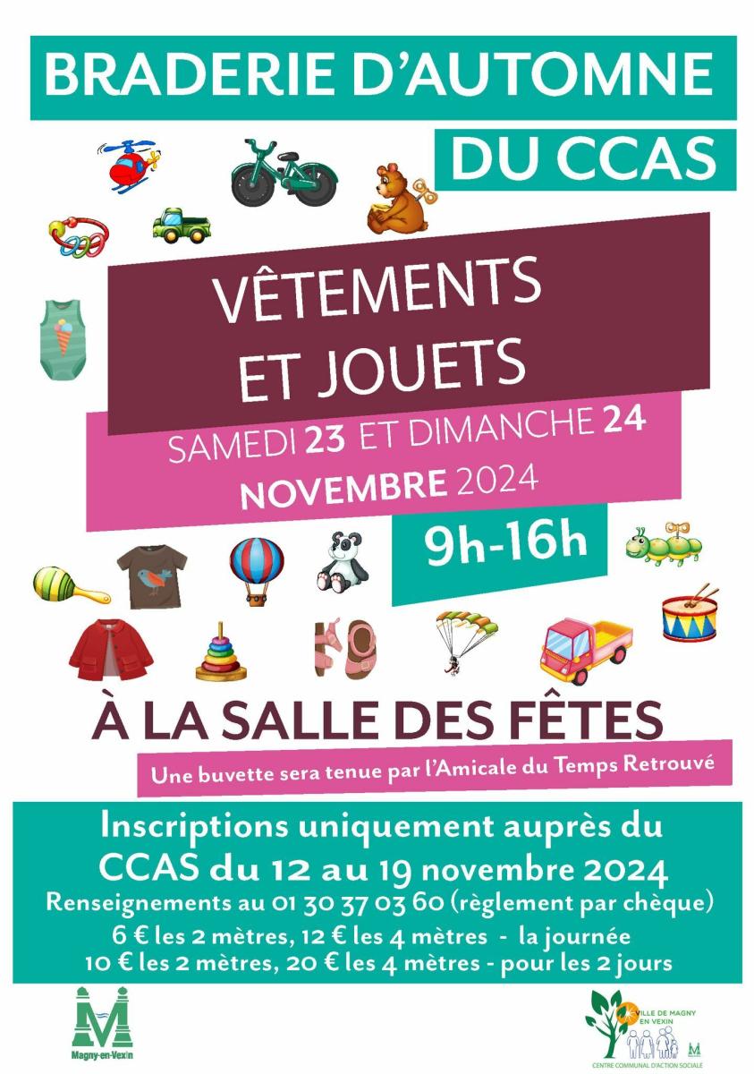 [Braderie d'automne] RDV les 23 et 24 novembre