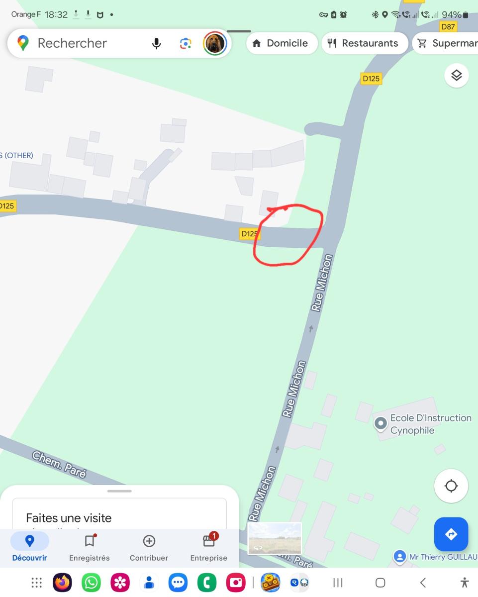 ⚠️⚠️ reste de ciment sur la route ⚠️⚠️