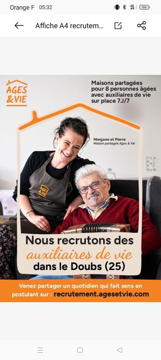 Recrutement Ages et Vie