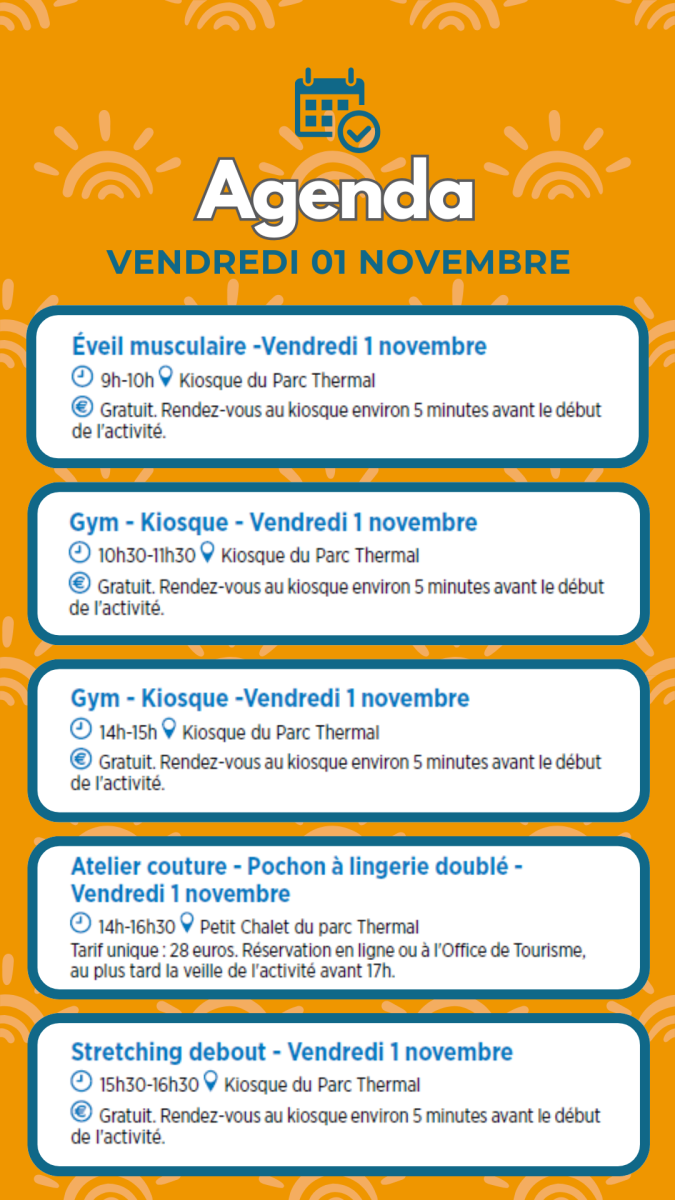 PROGRAMME ANIMATIONS DU JOUR