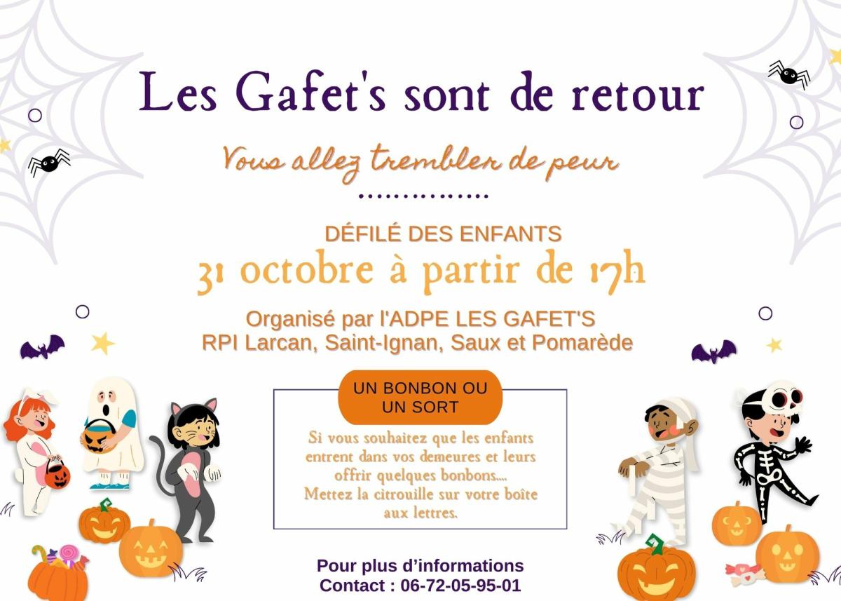 Happy Halloween avec Les Gafet's