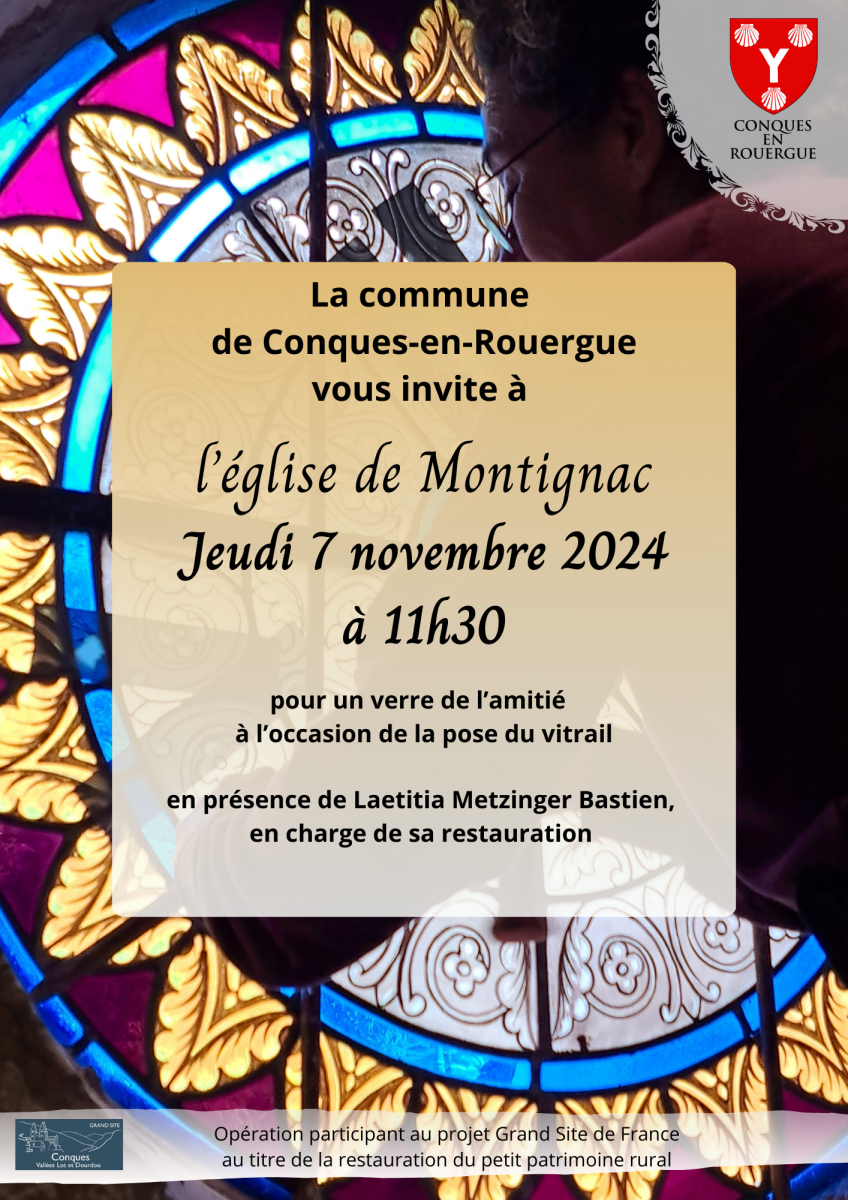 INAUGURATION VITRAIL EGLISE DE MONTIGNAC