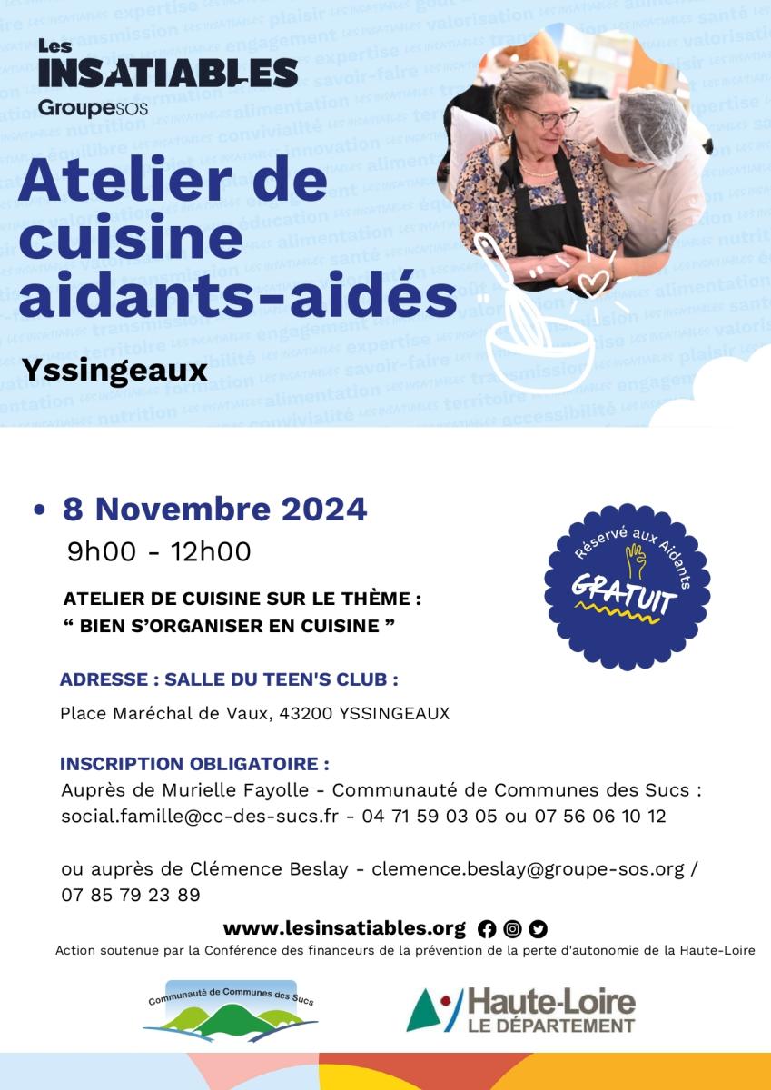 CCDS - Atelier de cuisine : aidants aidés