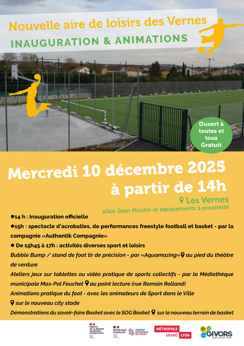 Inauguration nouvelle aire de loisirs des Vernes et animations