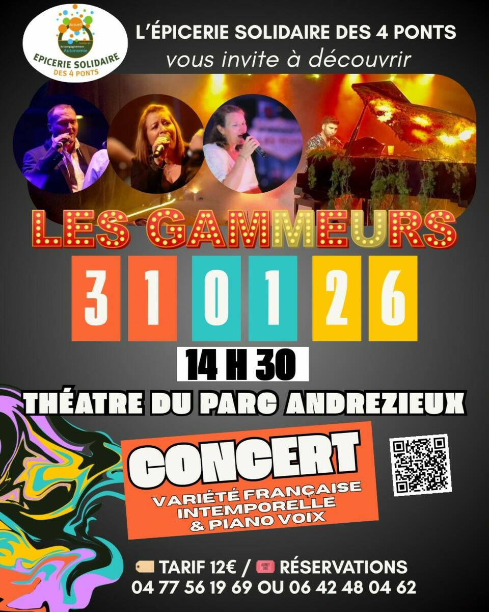 ÉPICERIE SOLIDAIRE DES 4 PONTS : CONCERT DES GAMMEURS